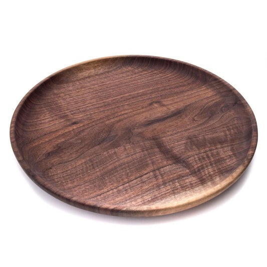 Round Tray, 16" - Black Walnut by Simon Pearce 