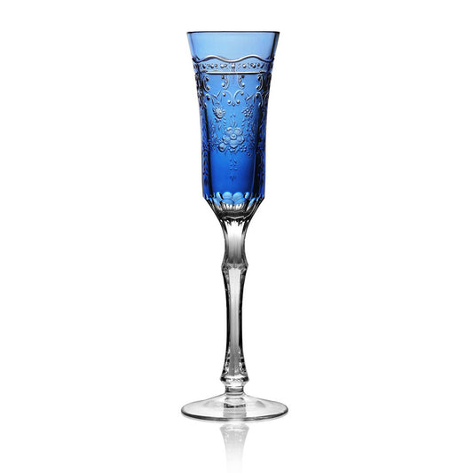 Royal Antoinette Sky Blue Flute by Varga Crystal 