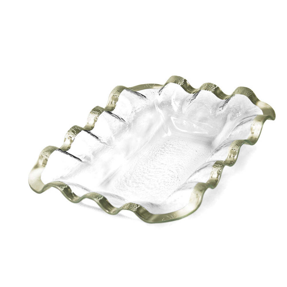 Ruffle 10.75" x 13.5" Bread Basket by Annieglass Additional Image -1