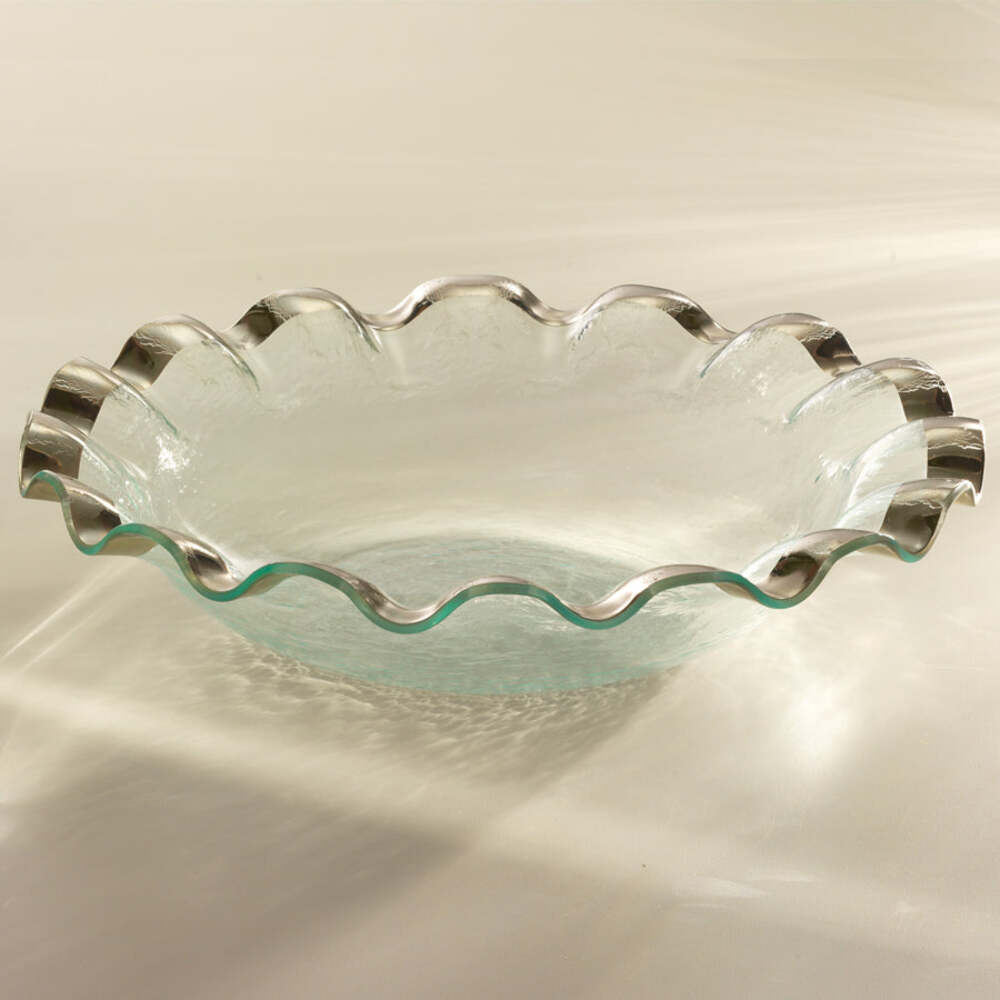 Ruffle 15" Large Salad Bowl by Annieglass Additional Image -1