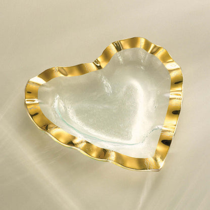 Ruffle 8" Heart Bowl by Annieglass Additional Image -1