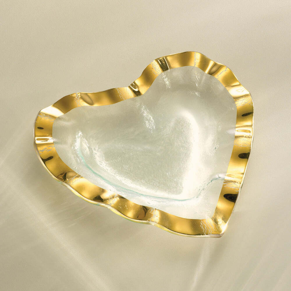 Ruffle Heart Bowl (8") by Annieglass Additional Image -1