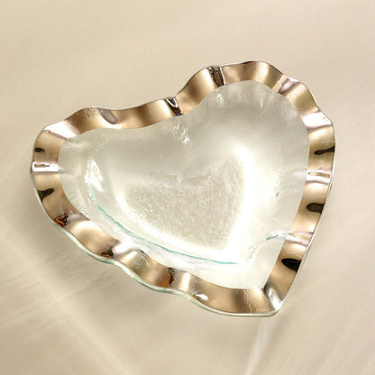 Ruffle Heart Bowl (8") by Annieglass Additional Image -4