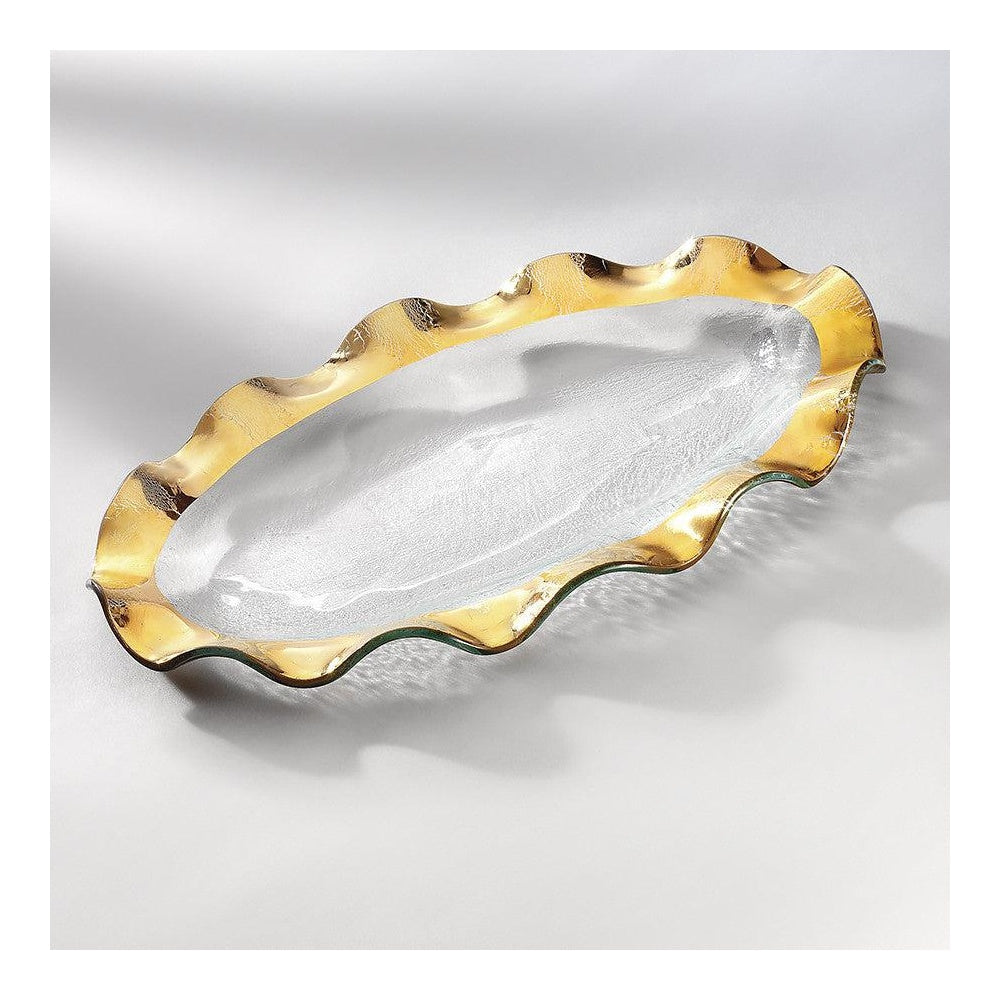 Ruffle Oval Platter by Annieglass 1