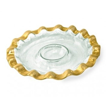 Ruffle Round Chip and Dip Server by Annieglass Additional Image -1