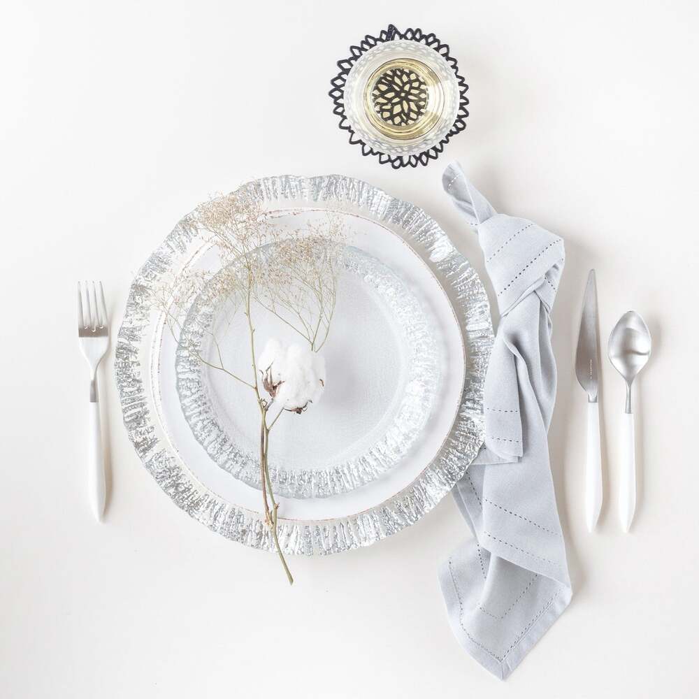 Rufolo Glass Salad Plate by VIETRI by Additional Image -2