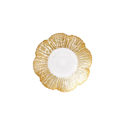 Rufolo Small Shallow Bowl, Gold by Vietri 