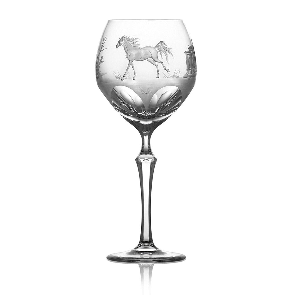 Run 4 Roses Clear Water Glass by Varga Crystal 