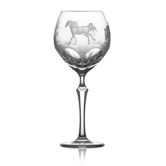 Run 4 Roses Clear Water Glass by Varga Crystal 