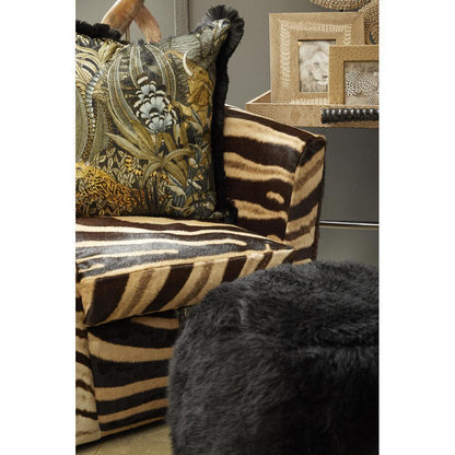Sabie Forest Pillow Velvet with Fringe by Ngala Trading Company Additional Image - 13
