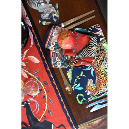 Sable Table Runner - Royal Red by Ngala Trading Company Additional Image - 4