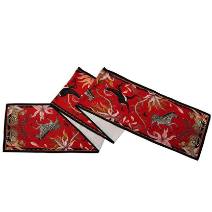 Sable Table Runner - Royal Red by Ngala Trading Company