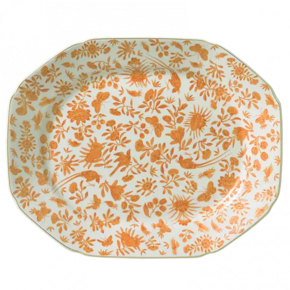Sacred Bird & Butterfly Octagonal Platter by Mottahedeh