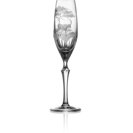 Safari Clear Flute by Varga Crystal 