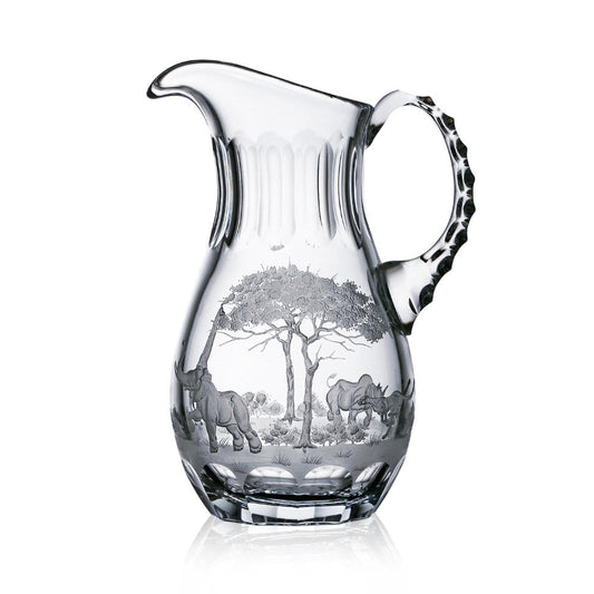 Safari Clear Water Pitcher 1,0 Liter by Varga Crystal 