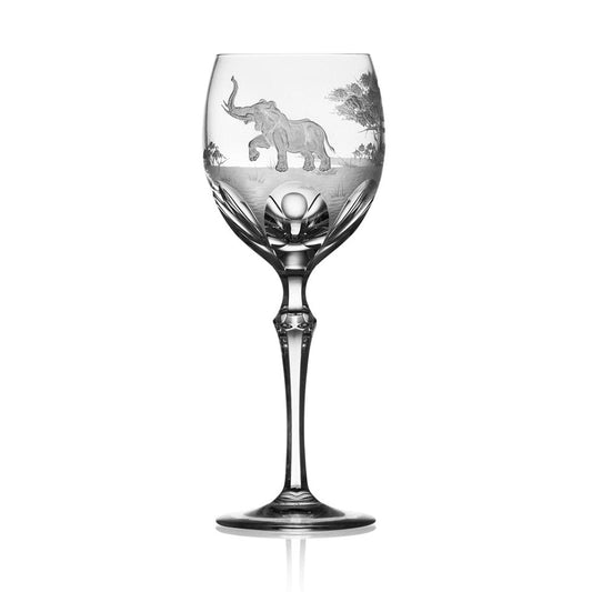 Safari Clear Wine Glass by Varga Crystal 