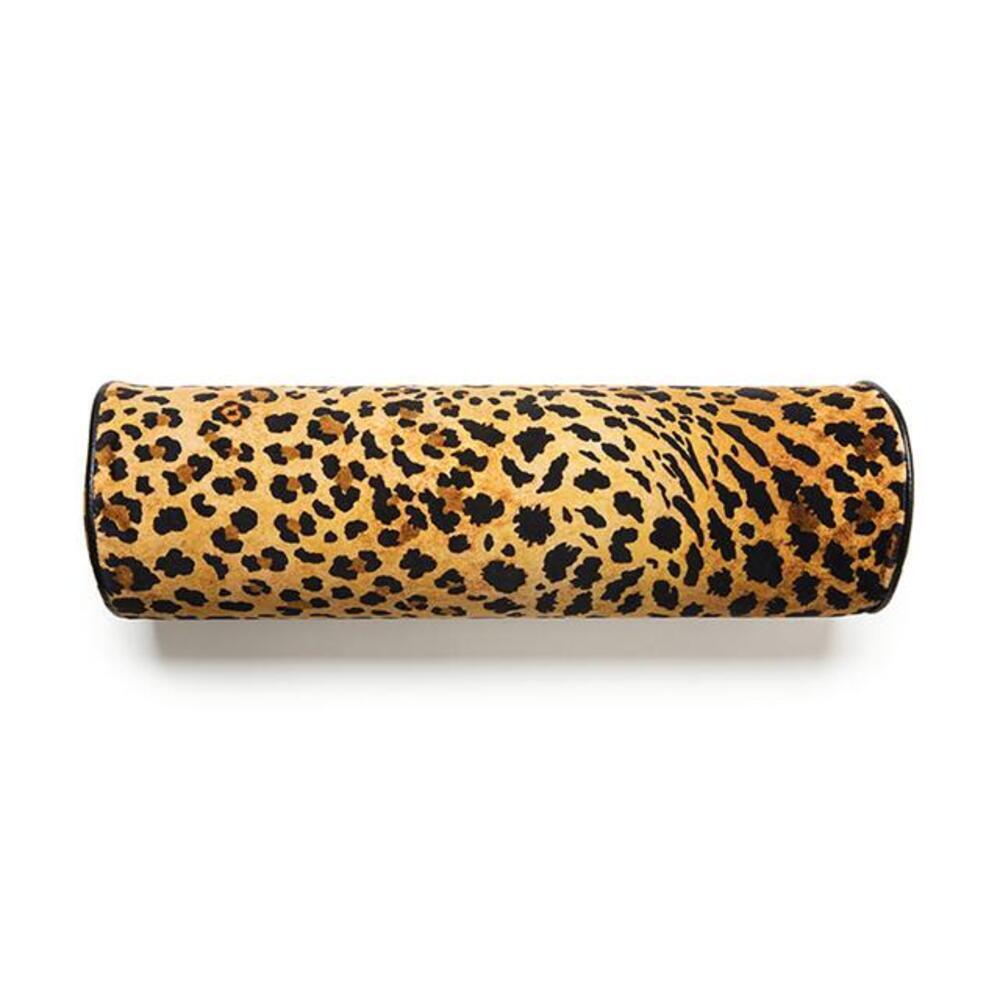 Safari Spot Bolster Pillow Velvet by Ngala Trading Company