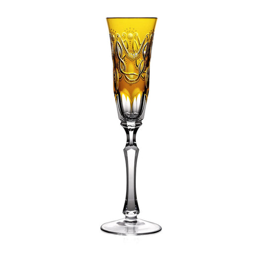 Saint Tropez Amber Flute by Varga Crystal 