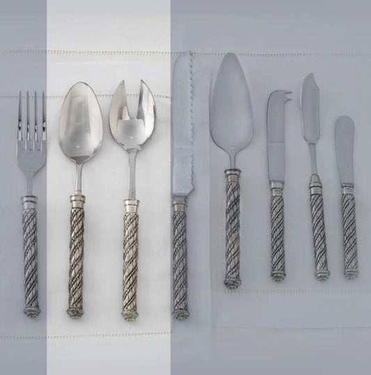 Salad Fork & Spoon - Genova by Julie Wear 