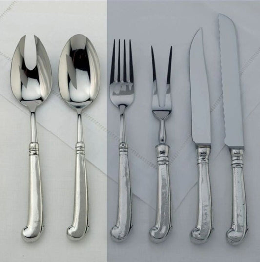 Salad Fork & Spoon Set - Ascot by Julie Wear 