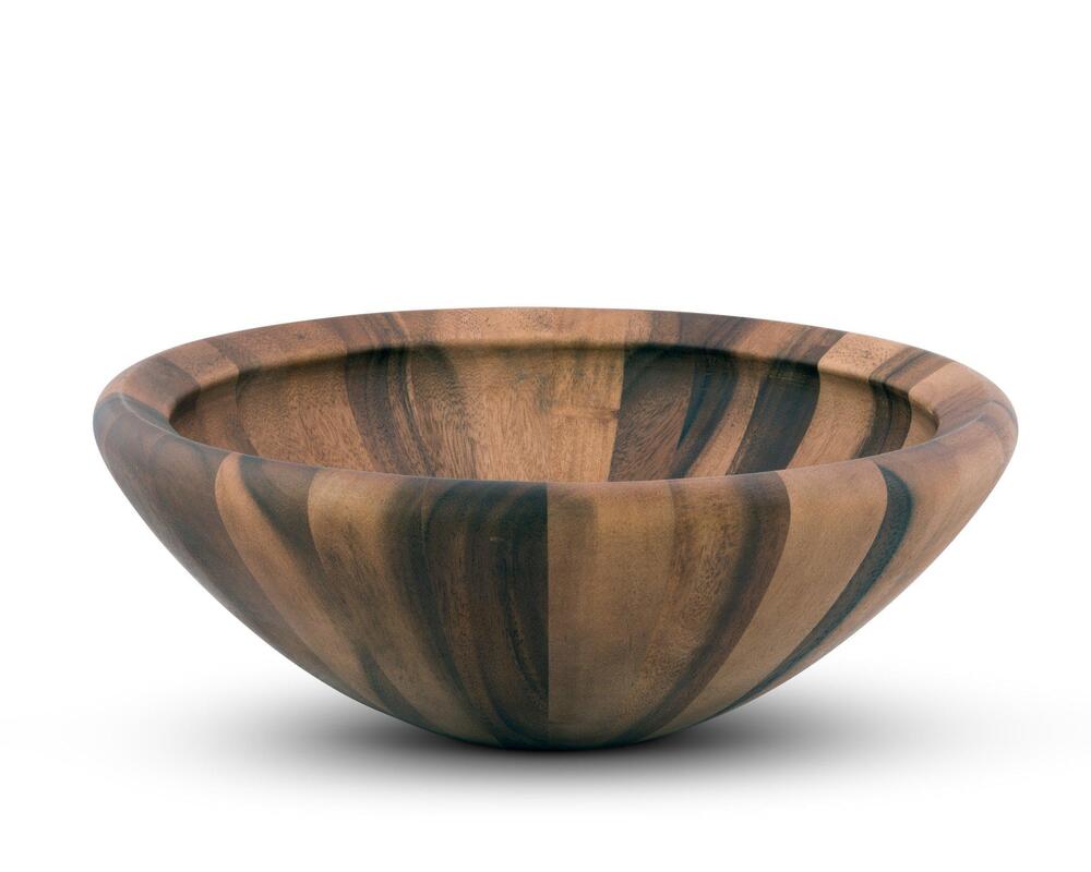 Salinas Style Wooden Acacia Salad Bowl Large by Arthur Court Designs 1