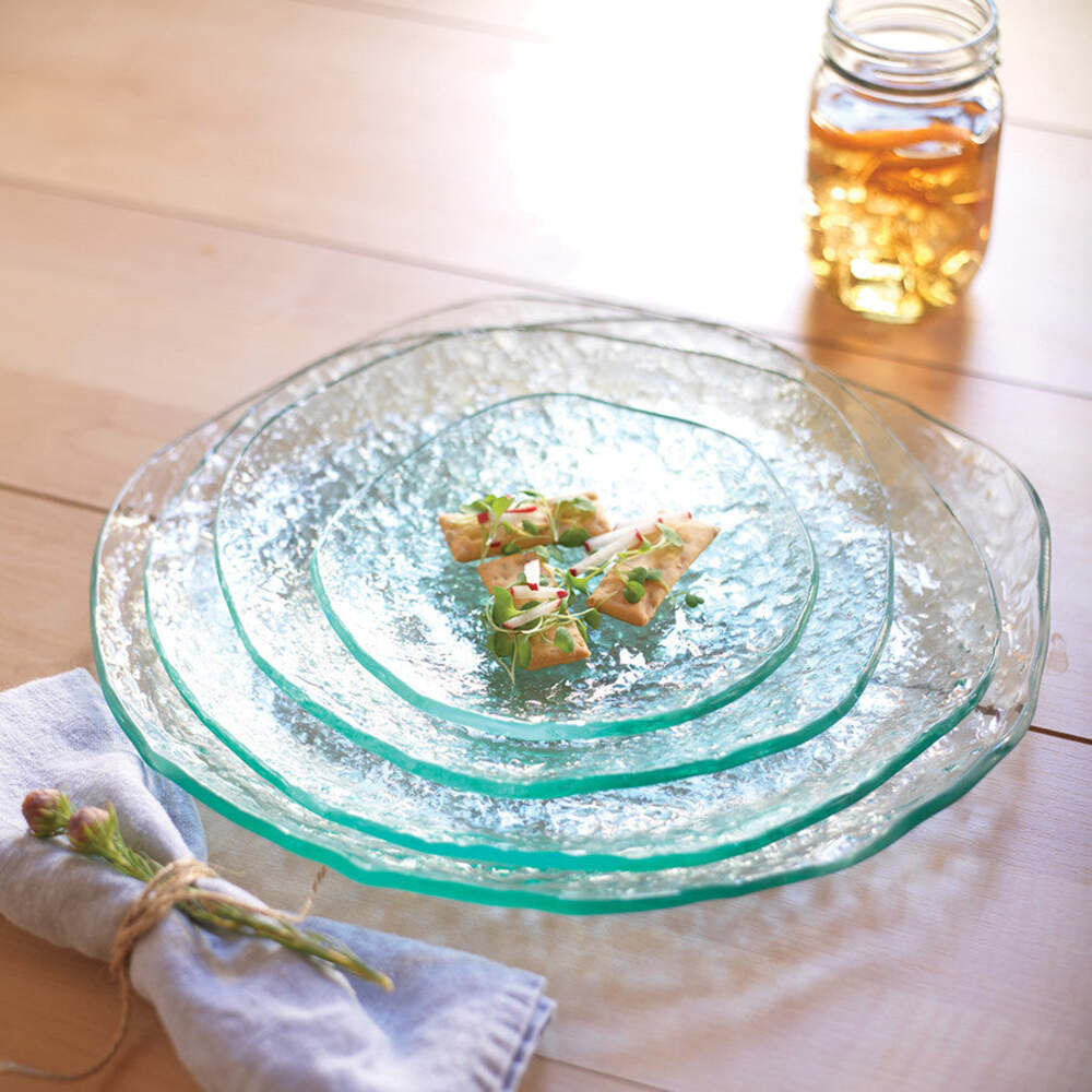 Salt 10" Clear Salad Plate by Annieglass Additional Image -1