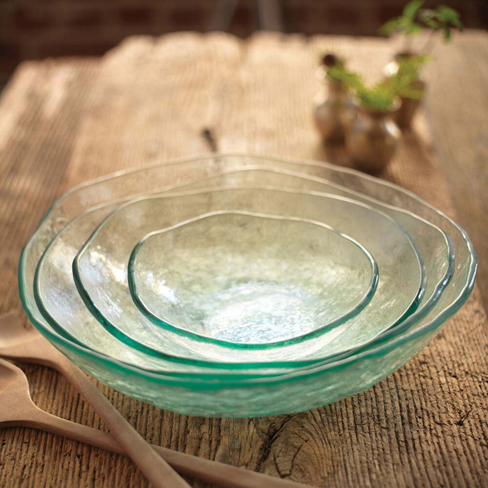 Salt 13" Clear Extra Large Serving Bowl by Annieglass Additional Image -3