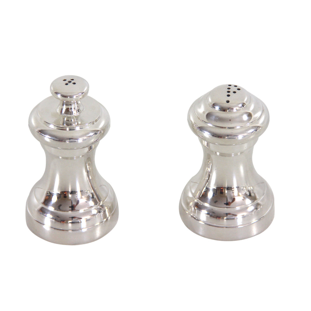 Salt & Pepper Plain Silver Plate by Corbell Silver Additional Image - 1