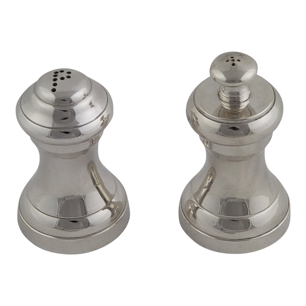 Salt & Pepper Plain Silver Plate by Corbell Silver