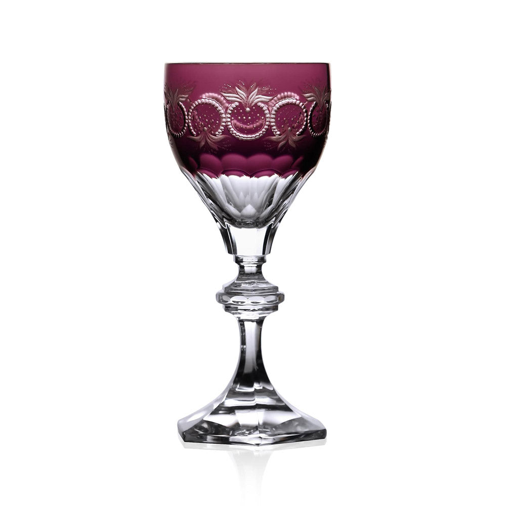 San Remo Amethyst Wine Glass by Varga Crystal 