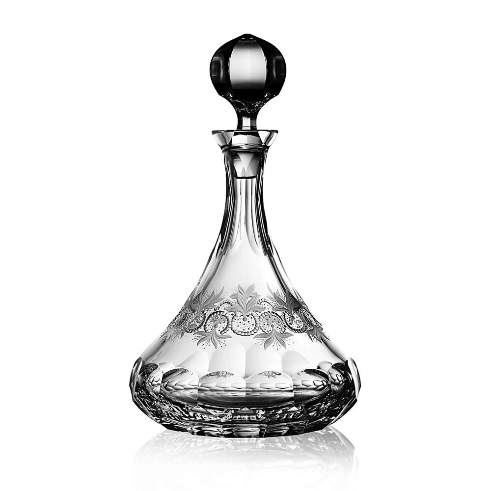 San Remo Clear Ships Decanter 1,0 Liter by Varga Crystal 