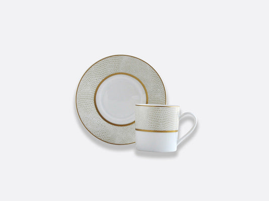 Sauvage Or Espresso Cup & Saucer Gift Box - 2.8 Oz by Bernardaud 