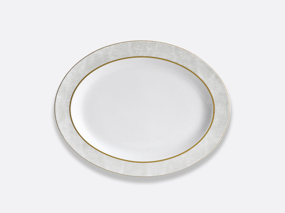 Sauvage Or Oval Platter 13" by Bernardaud 