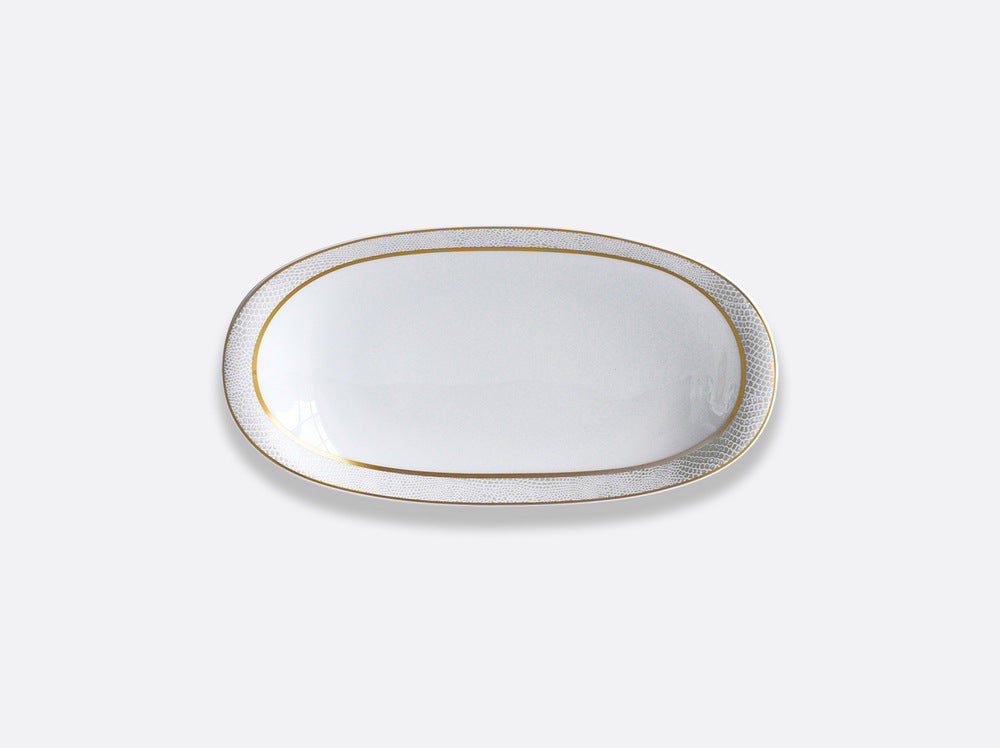 Sauvage Or Relish Dish 9" x 5" by Bernardaud 