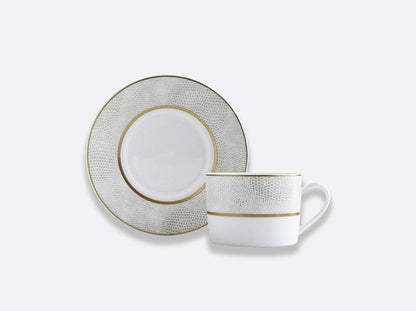 Sauvage Or Tea Cup & Saucer Gift Box - 5 Oz by Bernardaud 