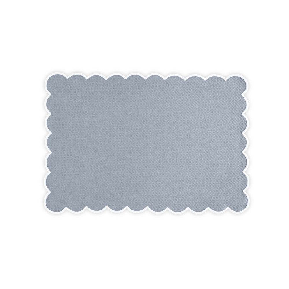 Savannah Gardens Placemat set of 4 Hazy Blue Oblong 