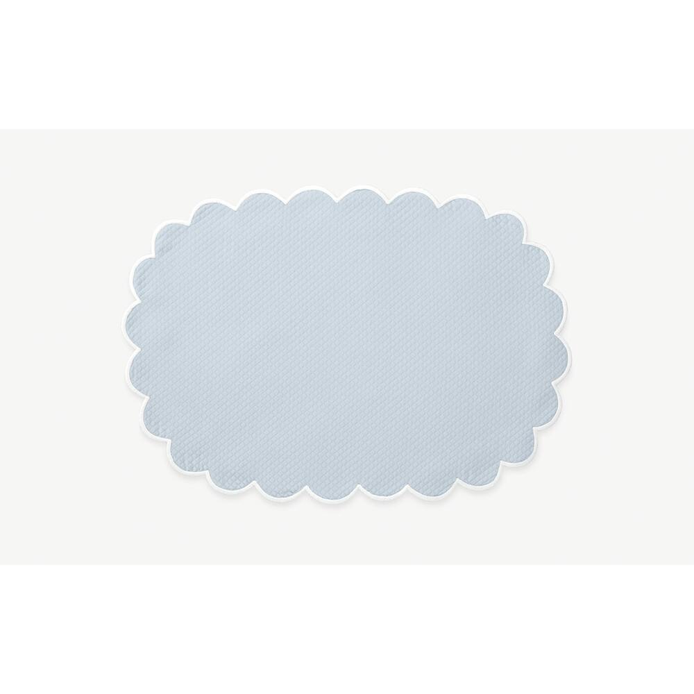 Savannah Gardens Placemat set of 4 Light Blue Oval 