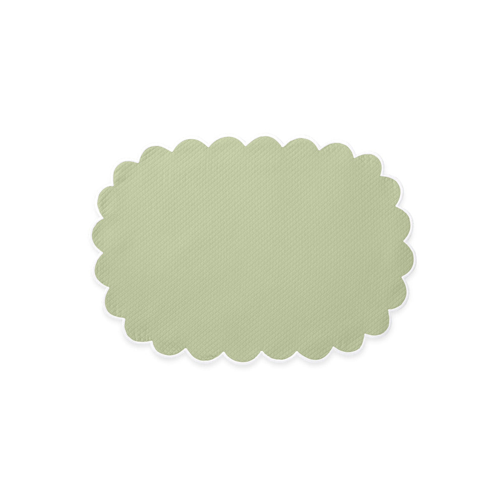 Savannah Gardens Placemat set of 4 Spring Green Oval 