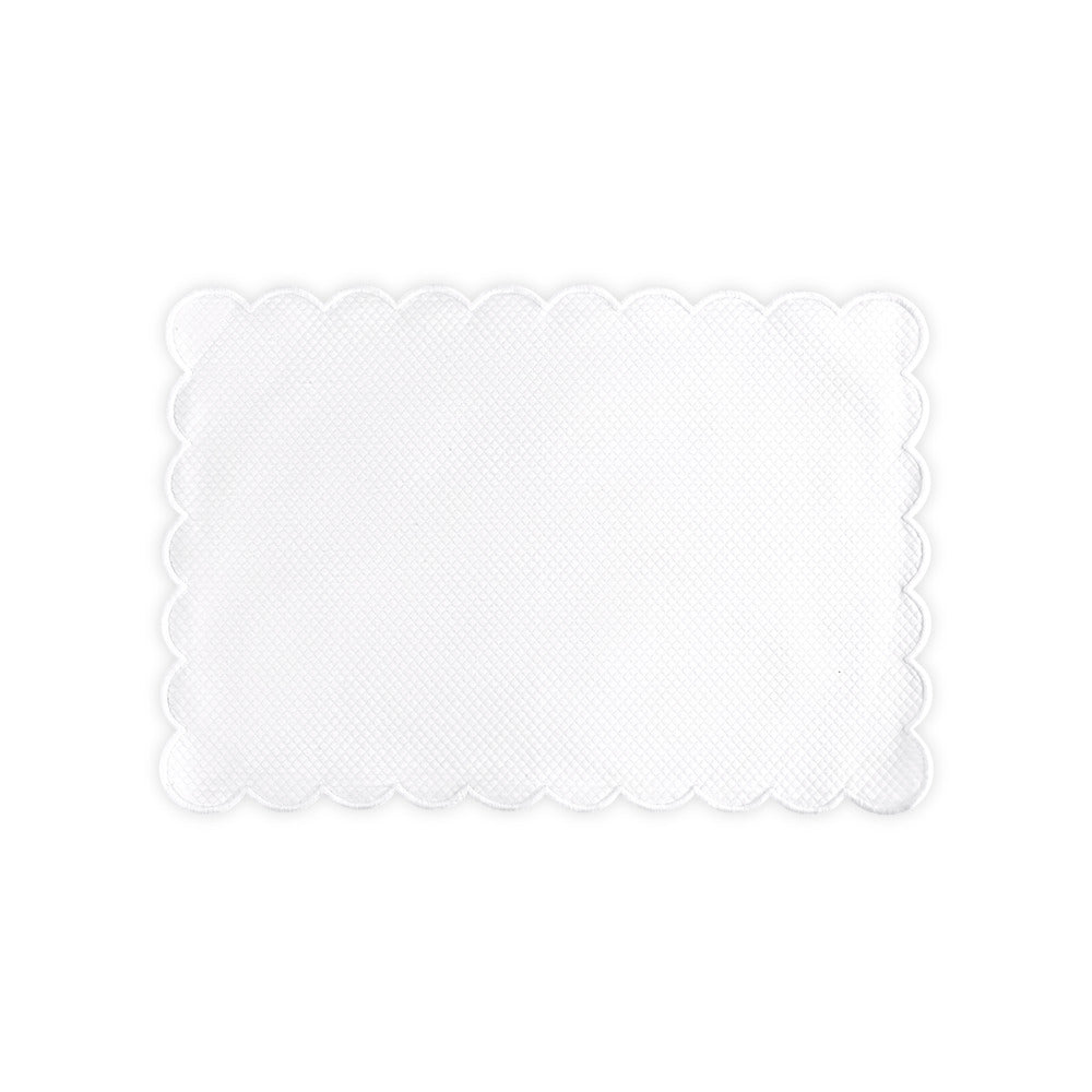 Savannah Gardens Placemat set of 4 White Oblong 
