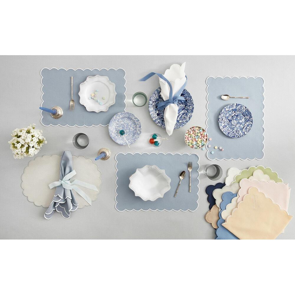 Savannah Gardens Tablecloth Hazy Blue 4