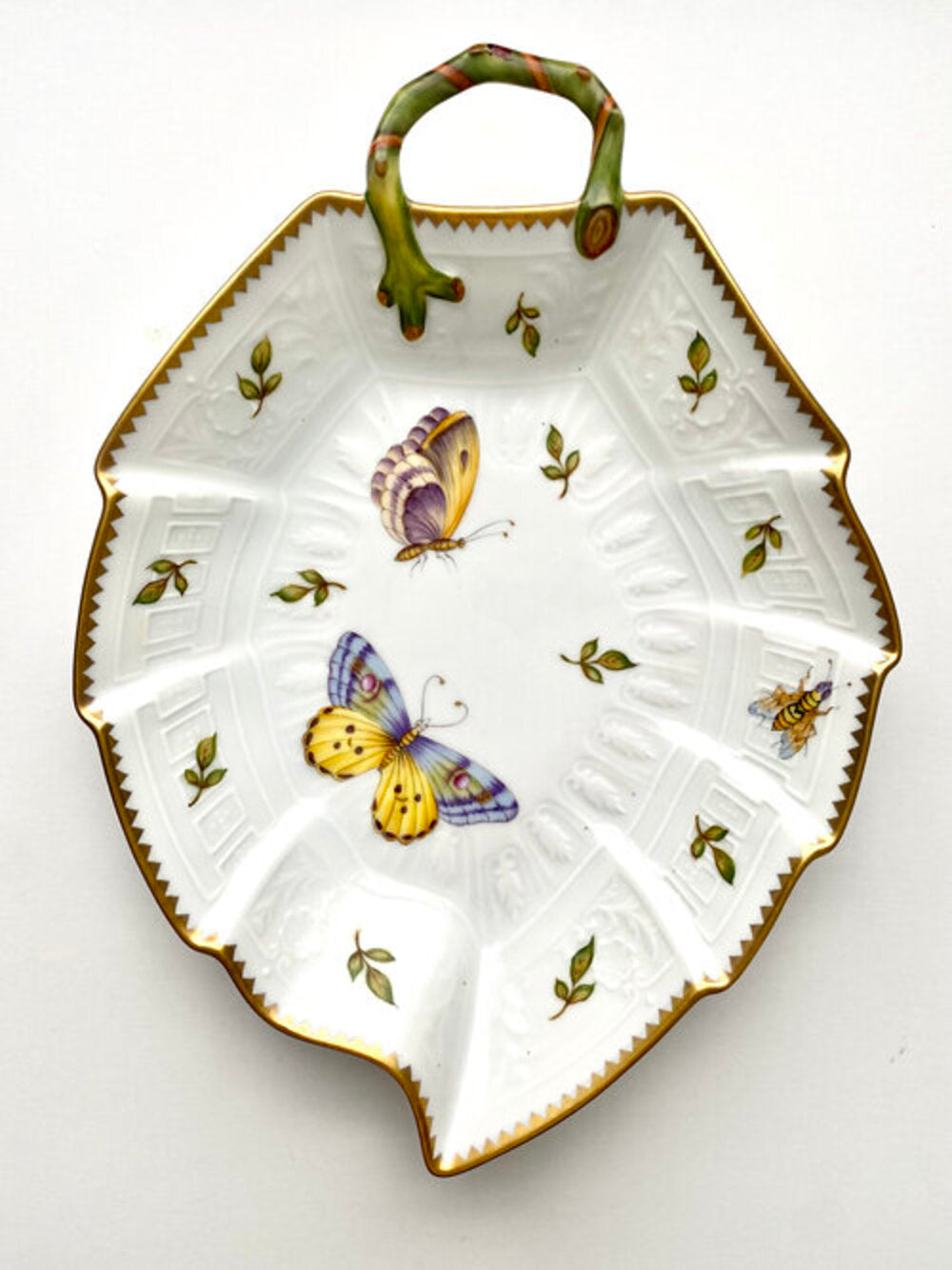 SB141 - Spring In Budapest Leaf Shaped Dish by Anna Weatherley