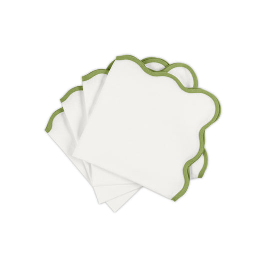 Scallop Edge Napkin set of 4 Grass 