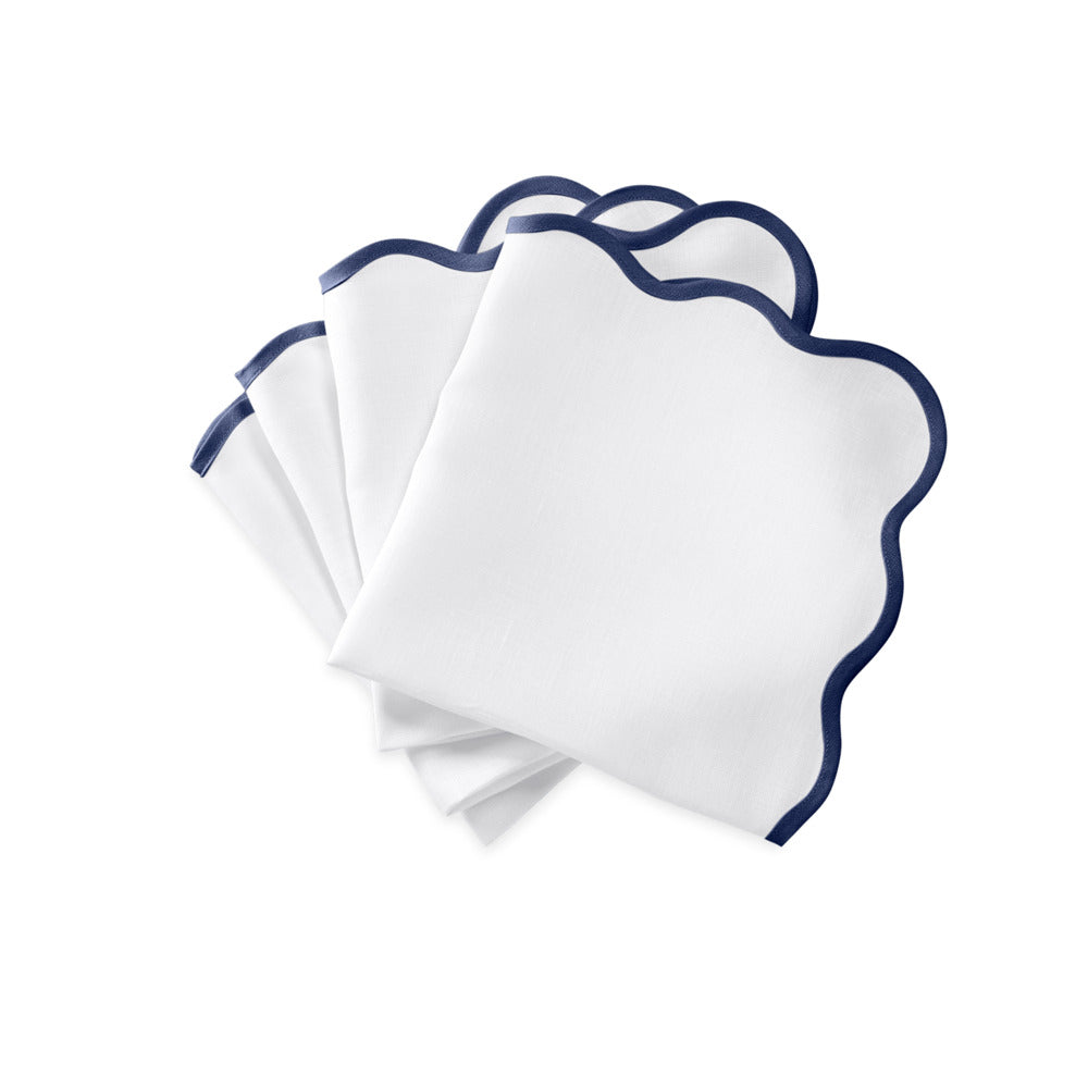 Scallop Edge Napkin set of 4 Sapphire 