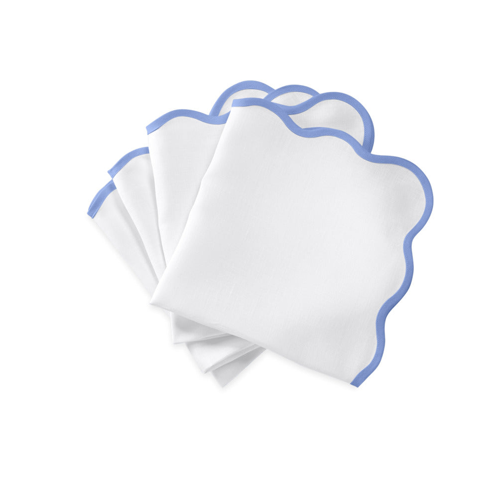 Scallop Edge Napkin set of 4 Sky Blue 