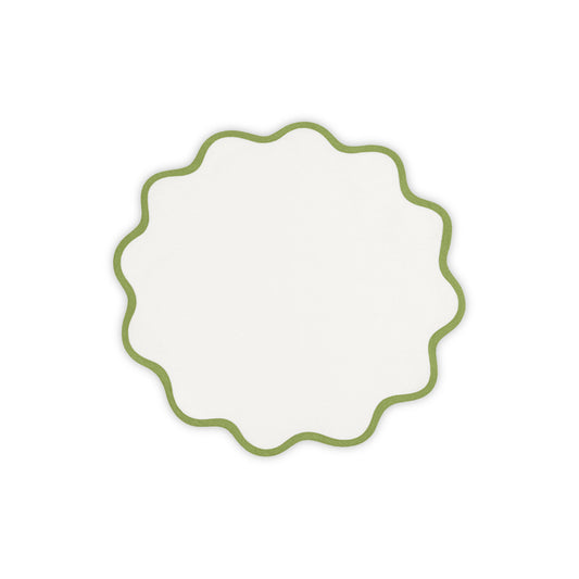 Scallop Edge Placemat set of 4 Grass Circle 