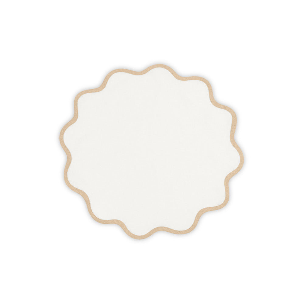 Scallop Edge Placemat set of 4 Oat Circle 