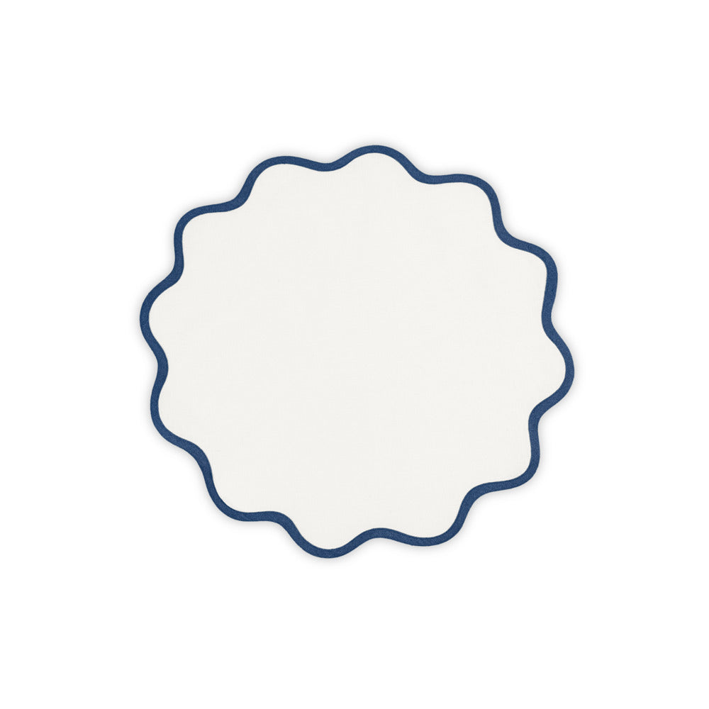 Scallop Edge Placemat set of 4 Sapphire Circle 