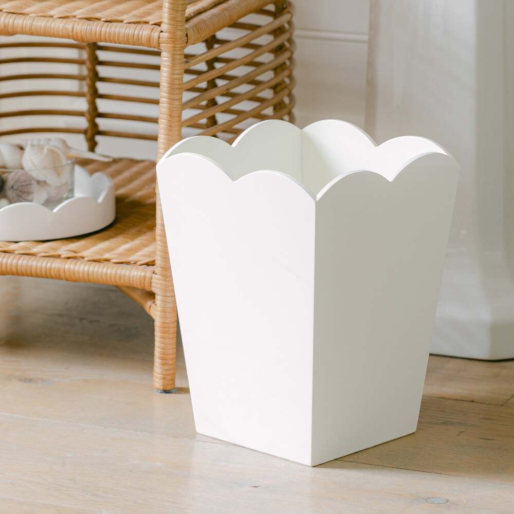 Scalloped Bin White by Addison Ross Additional Image-2