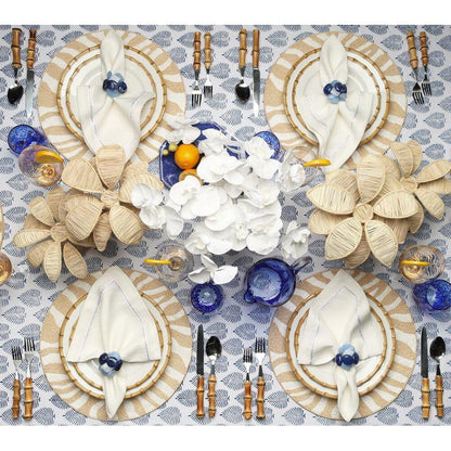 Serengeti Placemat in White & Natural - Set of 2 by Kim Seybert 4