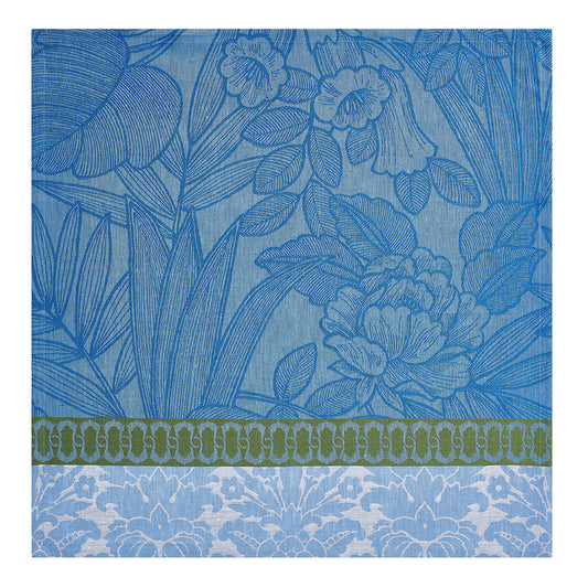 Escapade Tropicale Linen Napkin in Blue